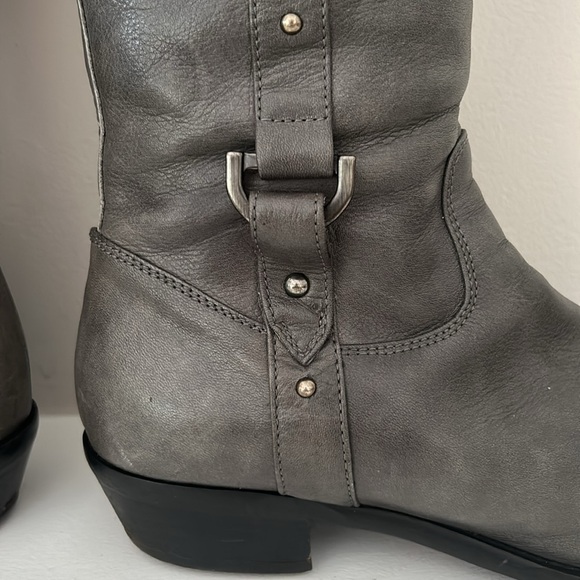 Browns Leather Studded Riding Boots Made in Italy - Picture 8 of 13